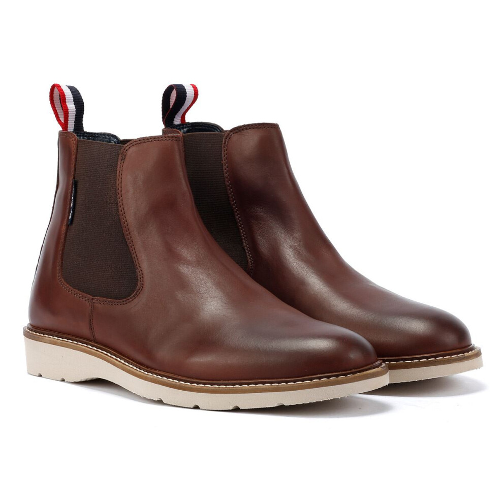 Ben Sherman (, 7 (Adults')) Hampton Leather Men's Burgundy Boots Red