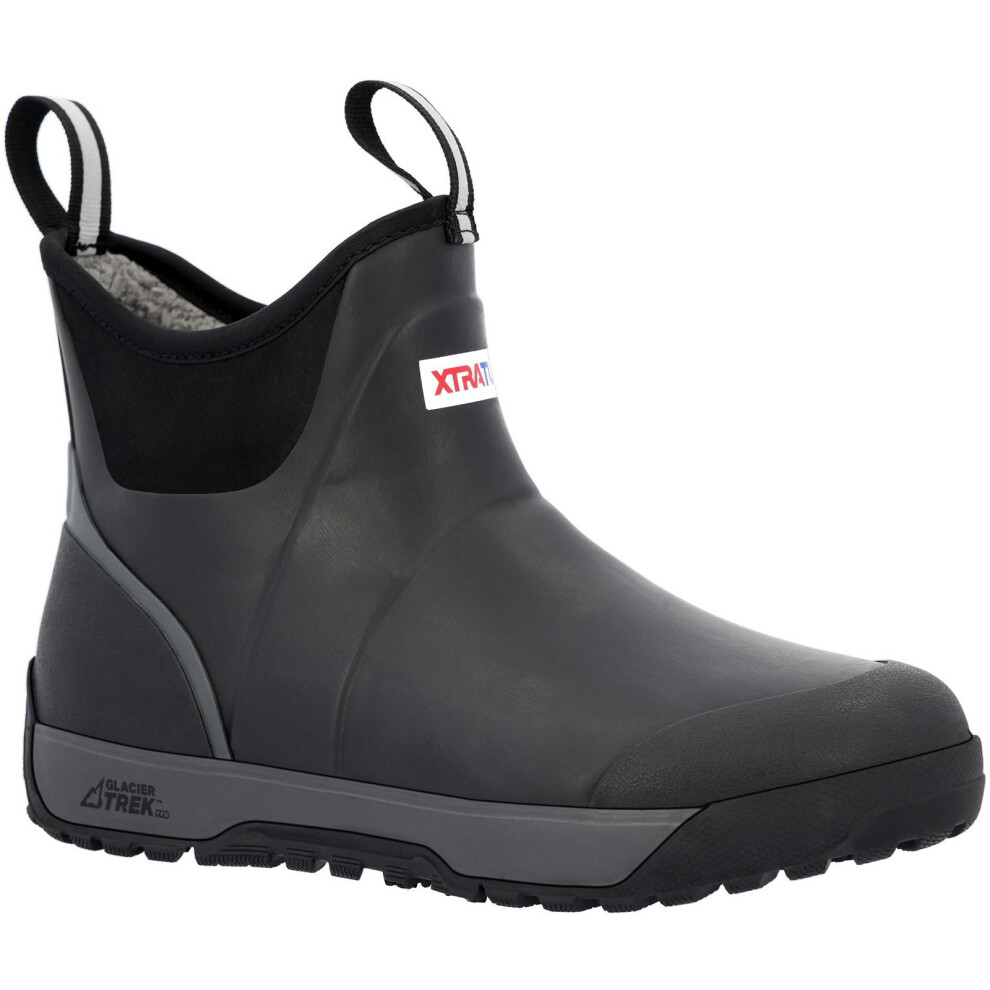 (Black, 9 (Adults')) Xtratuf ADB Ice Rubber Black Wellington Boots