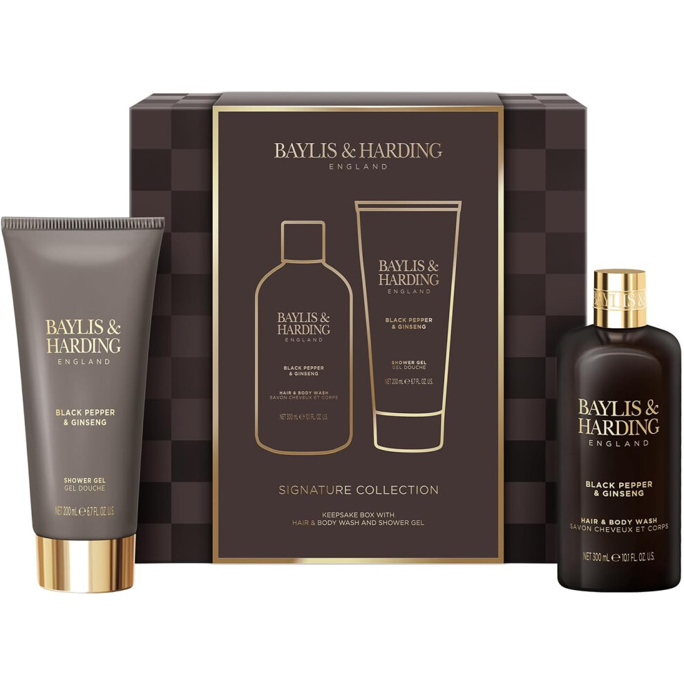 Baylis Harding Black Pepper Ginseng Men's Bathing Duo Gift Pack of 1