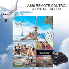 A380 Remote Control Aircraft Boys Airbus Toy Airplane Model Colorful Lights