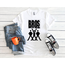 (Small, White) Bros Tour Singer Concert Funny Retro Men Women Unisex Top T Shirt