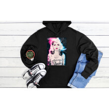 (Large, Black) Blondie Debbie Harry 70s 80s Rock Black Grey Men Women Unisex Hoodie