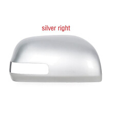 (silver right) Car Wing Door Side Mirror Cap Shell House Exterior Rearview Mirror Cover Lid For Toyota Rav4 Rav 4 2009 2010 2011 2012 2013