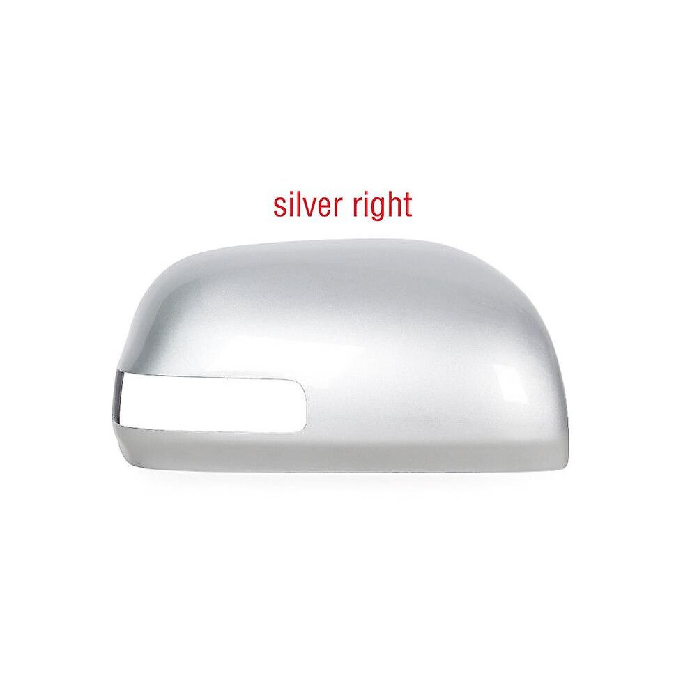 (silver right) Car Wing Door Side Mirror Cap Shell House Exterior Rearview Mirror Cover Lid For Toyota Rav4 Rav 4 2009 2010 2011 2012 2013