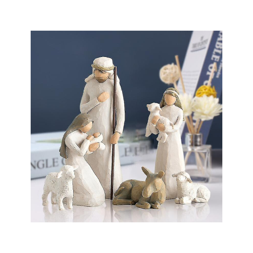 (6pcs)set Of 6 Nativity Scene Figurines