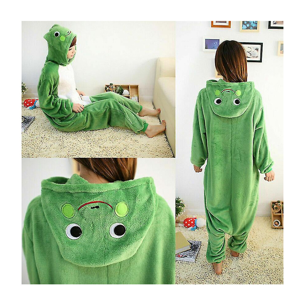 (Xl) Unisex Adults Frog Cosplay Costume Animal Pajama Onesie Kigurumi Jumpsuit Sleepwear Not,Specified