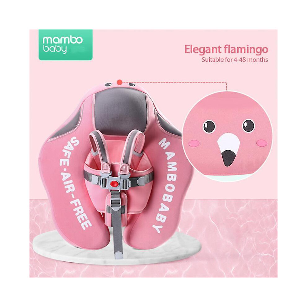 (Pink) Mambobaby Baby Float Lying Swimming Rings Infant Waist Swim Ring Toddler Pink