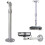 Universal 20-40cm Projector Ceiling Wall Mount Aluminium Bracket 15kg Capacity 2