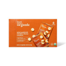 Good & Gather Organic Mini Sandwich Cheddar Cheese Crackers 8oz/8ct