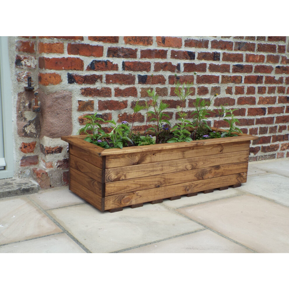 (Large) Wooden Trough Planter. Classic and Traditional.