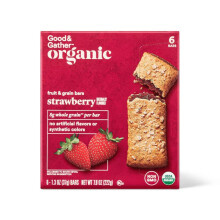 Good & Gather Organic Whole Grain Strawberry Fruit & Grain Bars 6ct