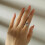 (Gold, 8) Celestial Sun And Moon Ring Set, Sparkling Sun Ring/blue Moon Ring 4