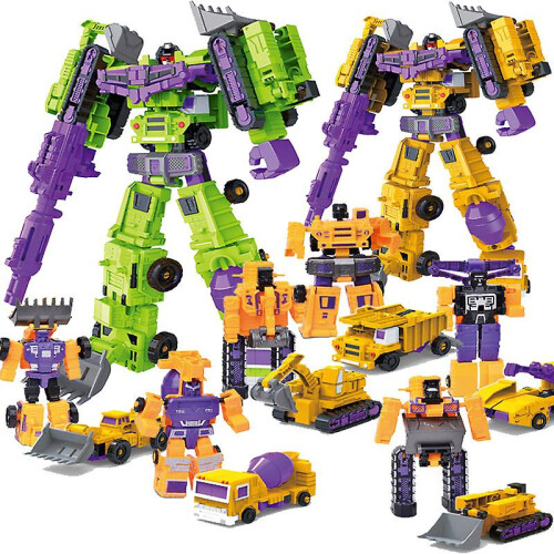 G1 Transformed Constructicon Devastator Set 6 In 1 100% Complete Figures 1