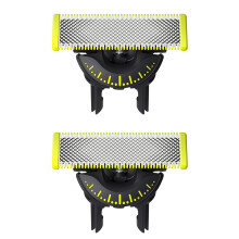 2-Pack 360 Replacement Blades for Philips OneBlade - Wet/Dry, Durable Stainless Steel, Fits QP210, QP220, QP230, QP2520, QP2530, QP2630, QP6520