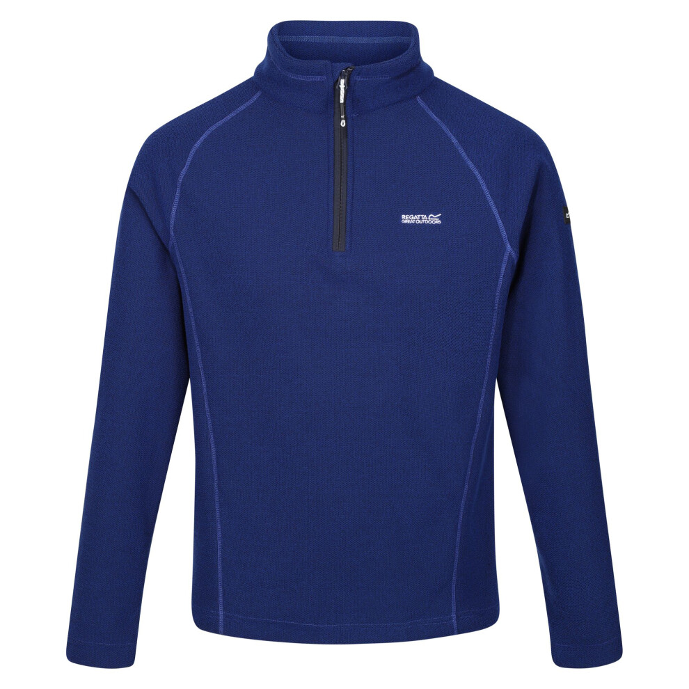 (L, New Royal) Regatta Great Outdoors Mens Kenger Half Zip Honeycomb Fleece