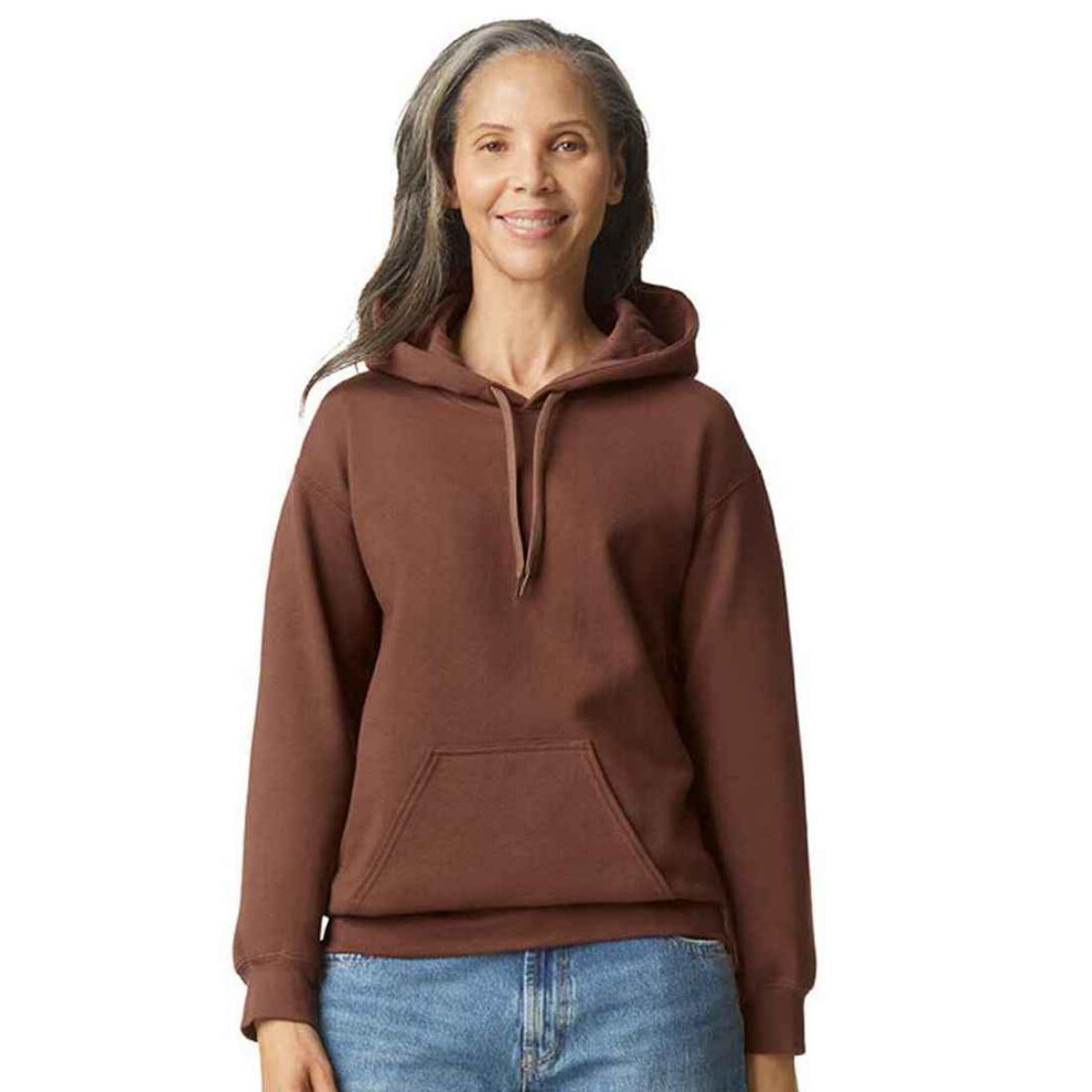 (XXL, Cocoa) Gildan Unisex Softstyle Midweight Hoodie