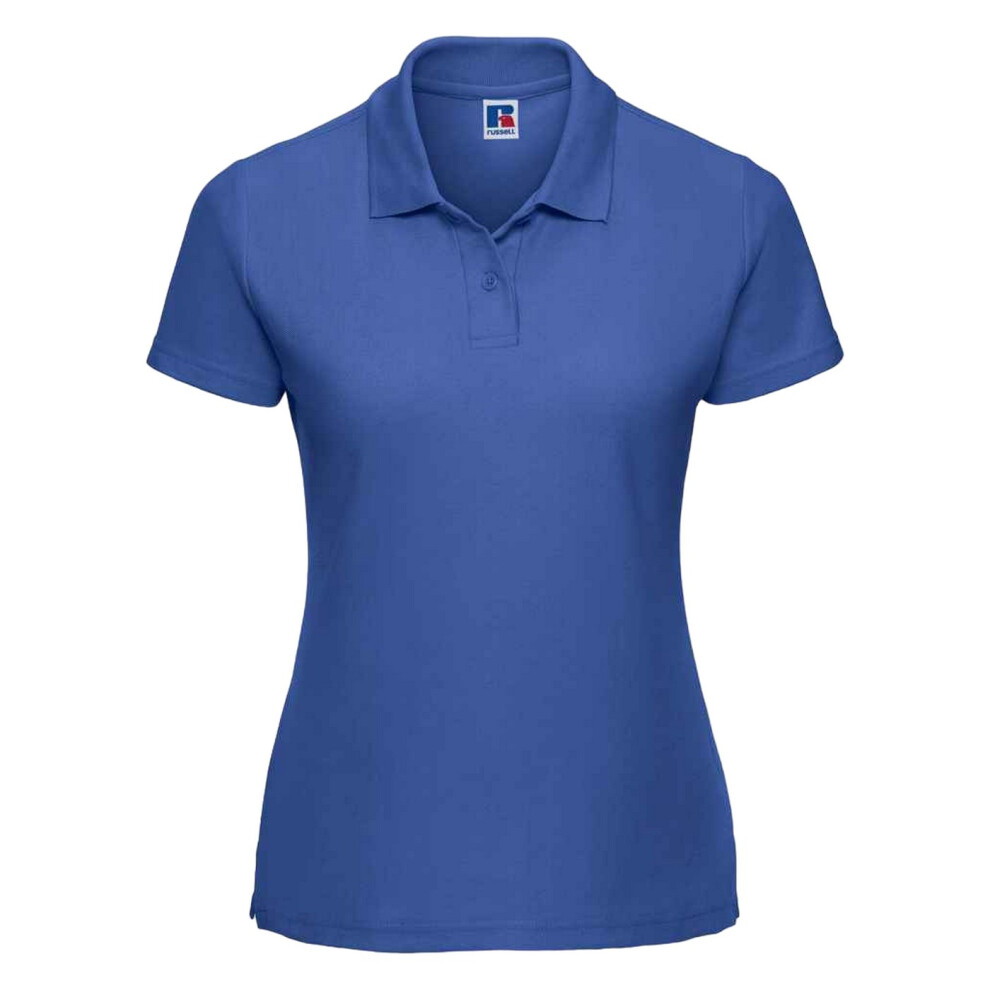 (L, Bright Royal Blue) Russell Womens/Ladies Polycotton Classic Polo Shirt