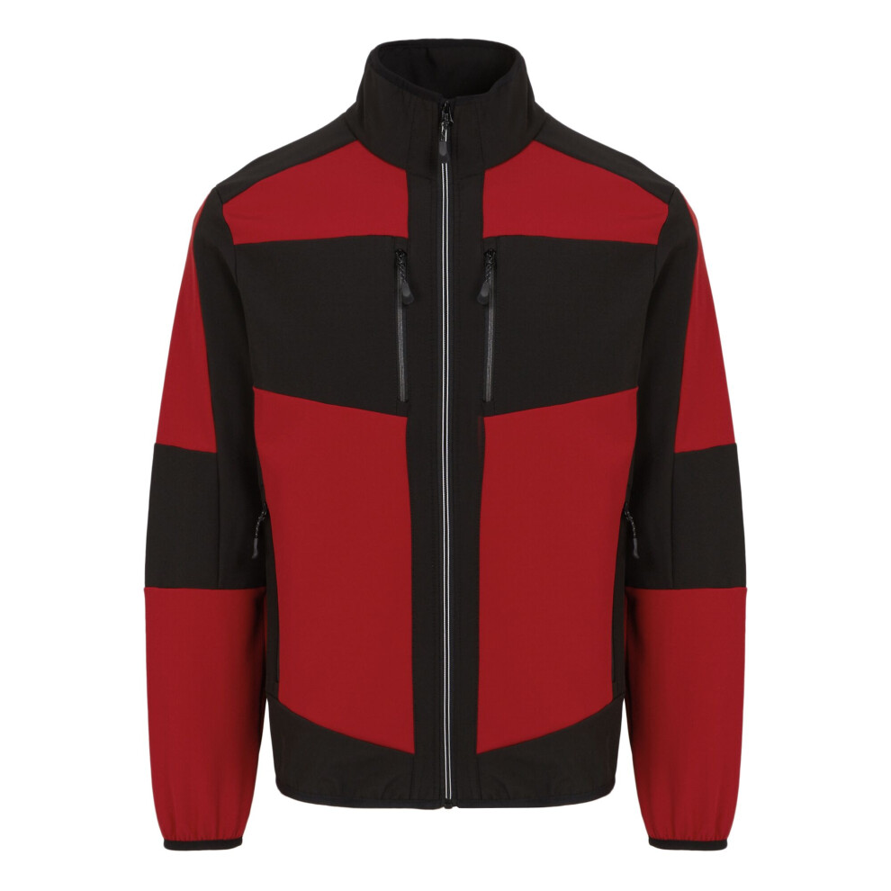 (S, Classic Red/Black) Regatta Unisex Adult E-Volve 2 Layer Soft Shell Jacket