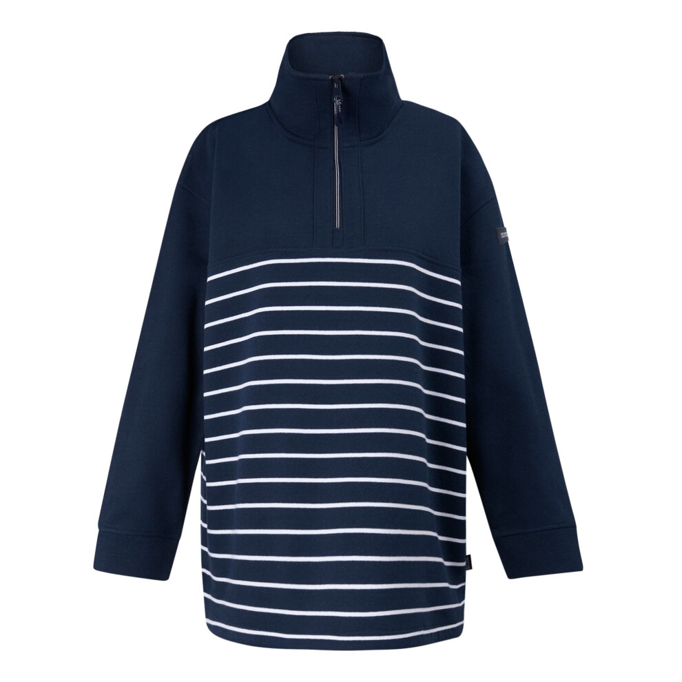 (8 UK, Navy/White) Regatta Womens/Ladies Bayletta Half Placket Sweatshirt