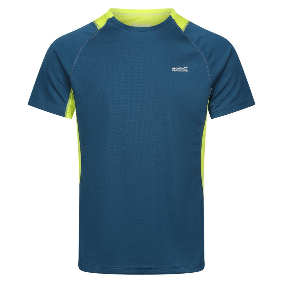 (S, Blue/Navy) Regatta Mens Virda IV T-Shirt