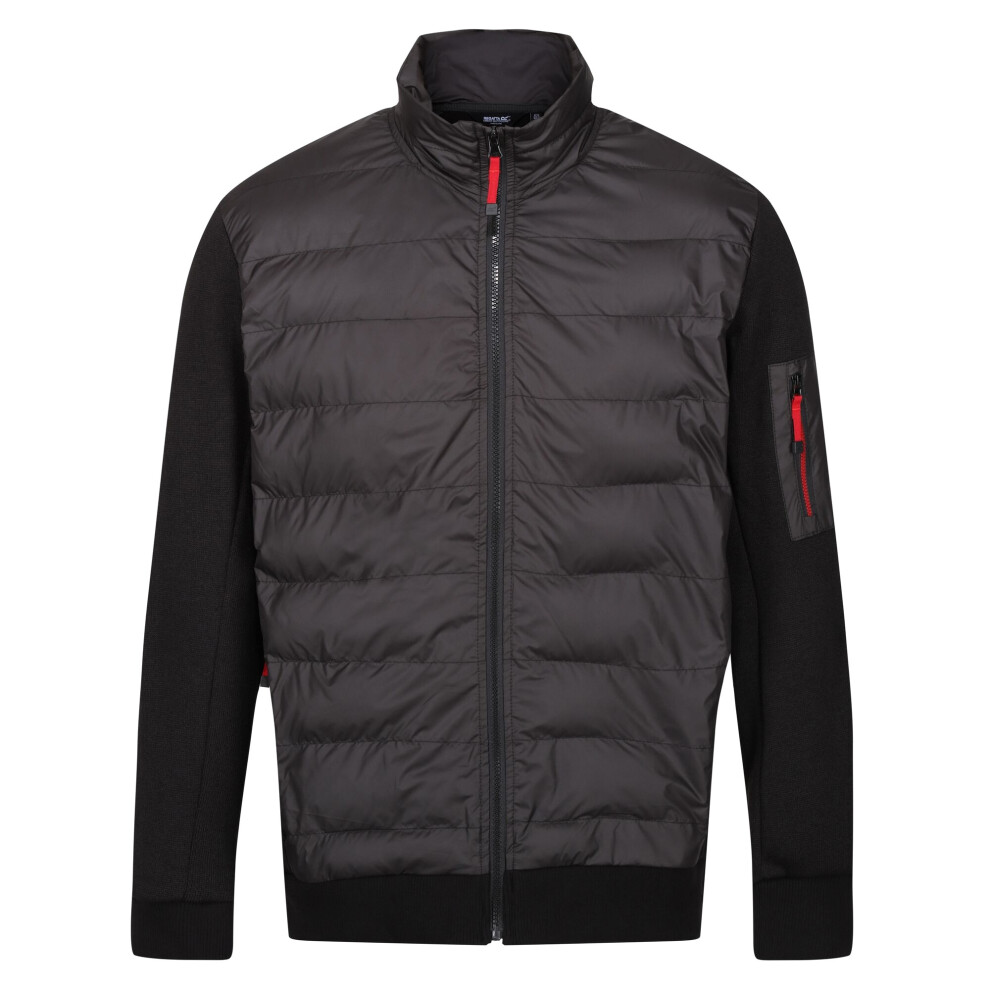 (M, Black) Regatta Mens Colliston Baffled Fleece Jacket