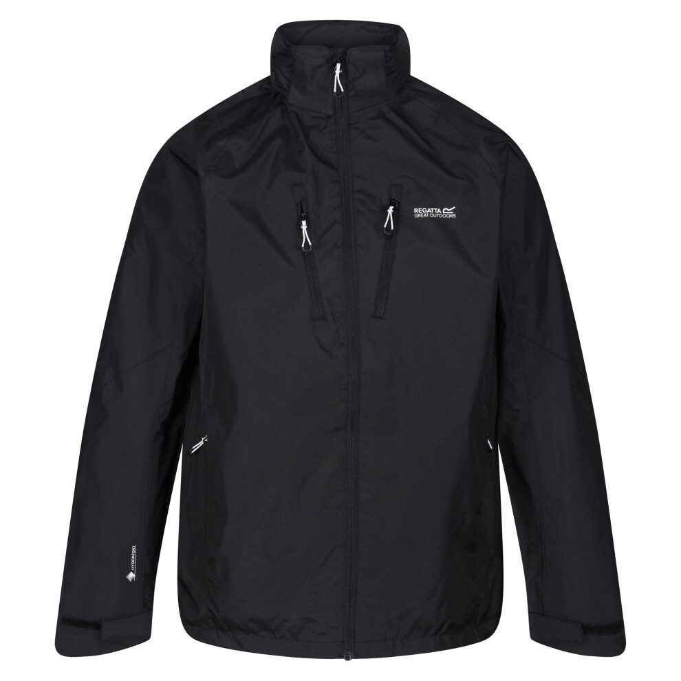 (XXL, Black) Regatta Mens Calderdale V Waterproof Jacket