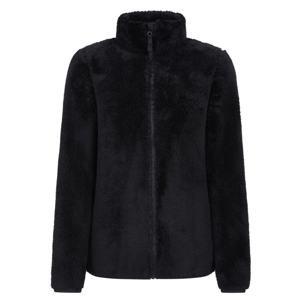 (18 UK, Black) Mountain Warehouse Womens/Ladies Teddy Fleece Full Zip Jacket