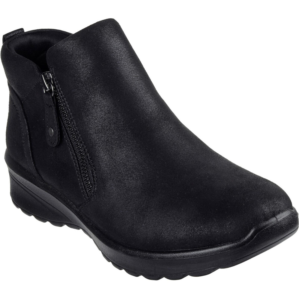 (3 UK, Black) Skechers Womens/Ladies Lovely Vibe Fall In Bloom Ankle Boots