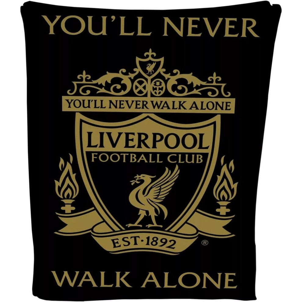 Liverpool Fc Fleece Crest Blanket