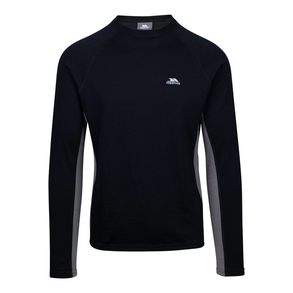(S, Black) Trespass Unisex Adult Ghazi Base Layer Top