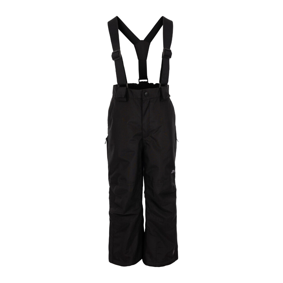 Trespass Unisex Black Rumi Ski Trousers In | Size: 7-8 Years - Image 2