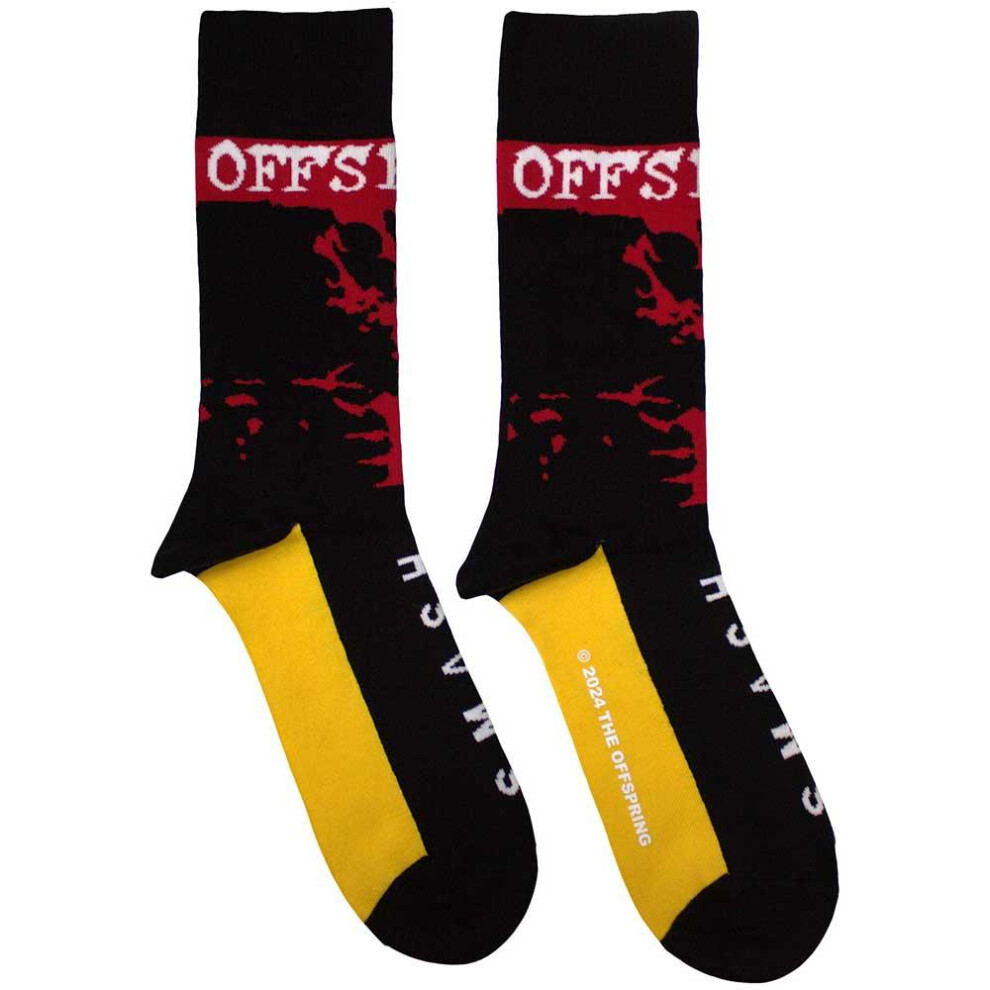 The Offspring Men's Black Unisex Adult Smash Socks