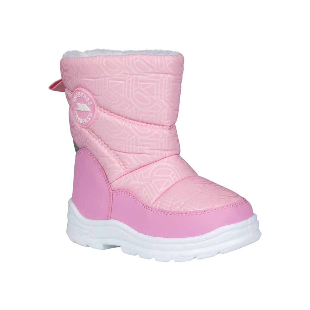 (9 UK Child, Pink) Trespass Childrens/Kids Snowflake Snow Boots