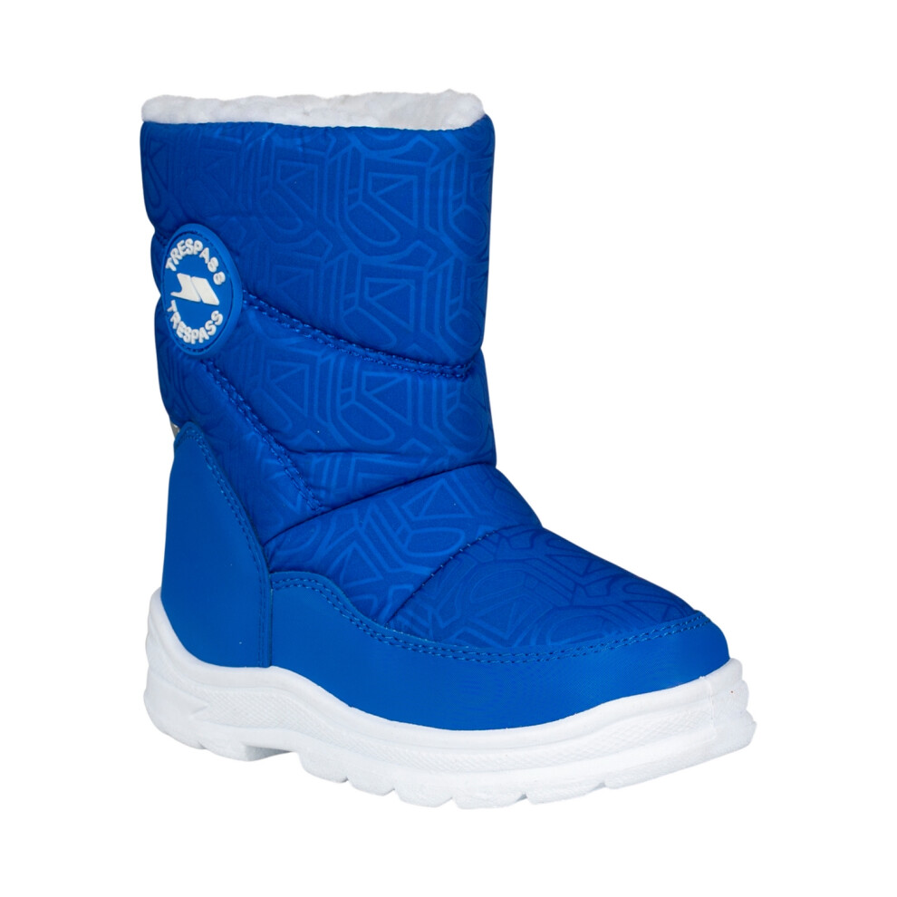 (8.5 UK Child, Blue) Trespass Childrens/Kids Snowflake Snow Boots