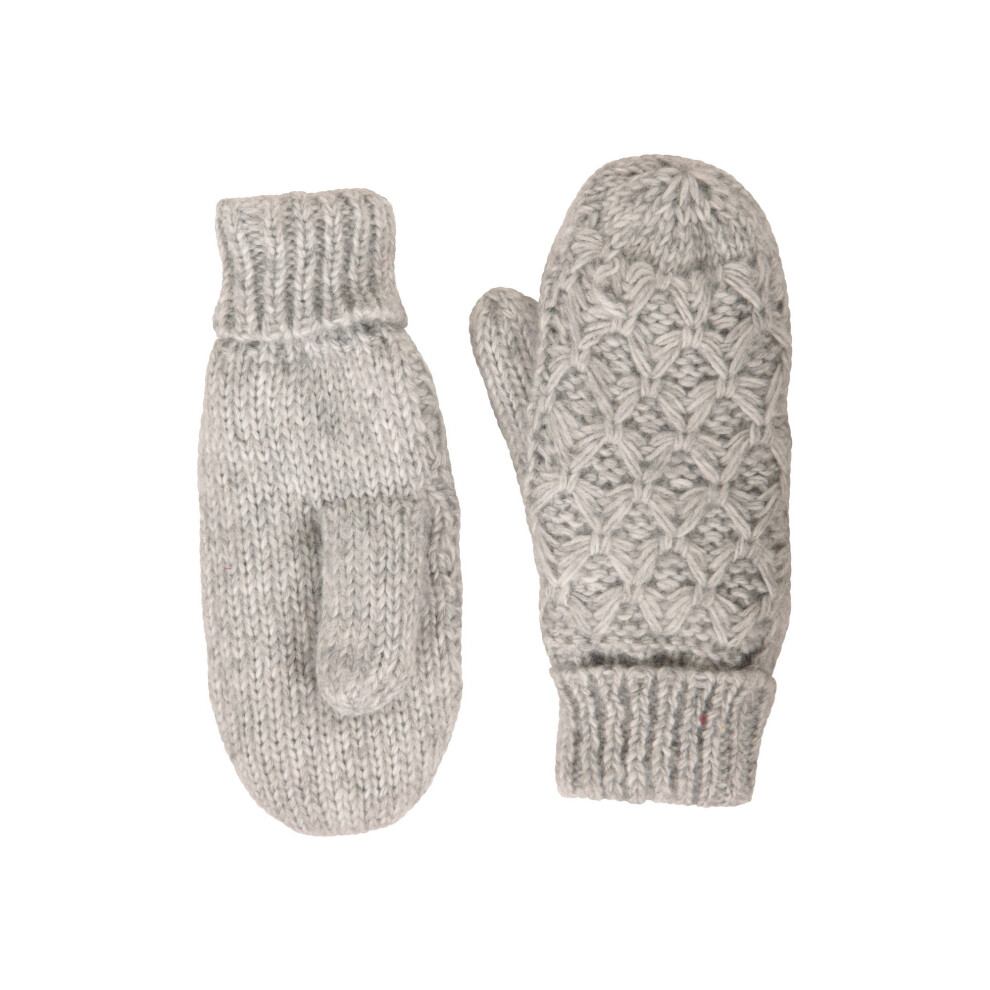 Mountain Warehouse Women's Grey / Isotherm Faux Fur Lined Mittens
