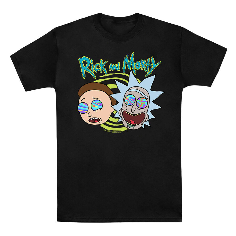 (XL, Black) Rick And Morty Mens Blown Minds T-Shirt