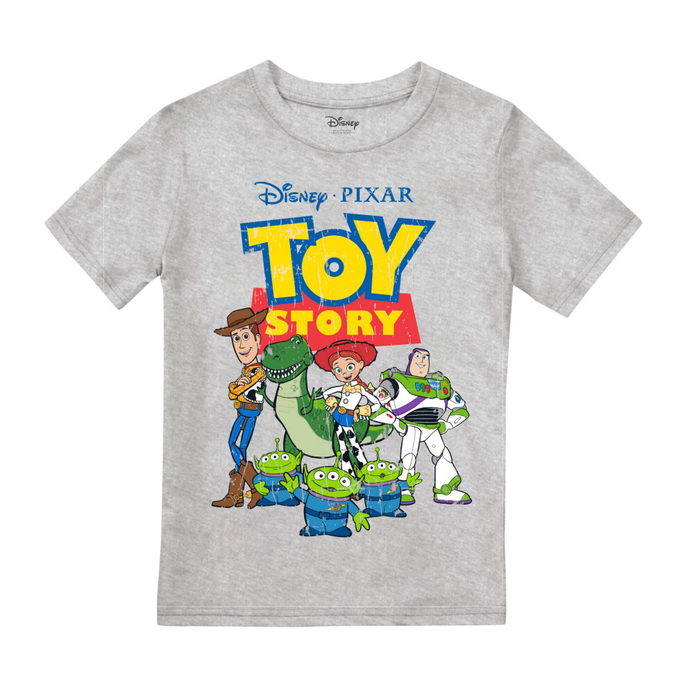 (5-6 Years, Grey Heather) Toy Story Boys Group T-Shirt