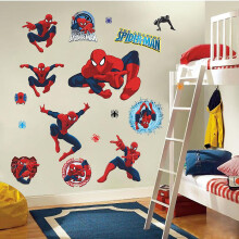 The Amazing Spiderman Wall Stickers Set - Peel & Stick, Removable 50x70 cm No Residue Kids Room Decor