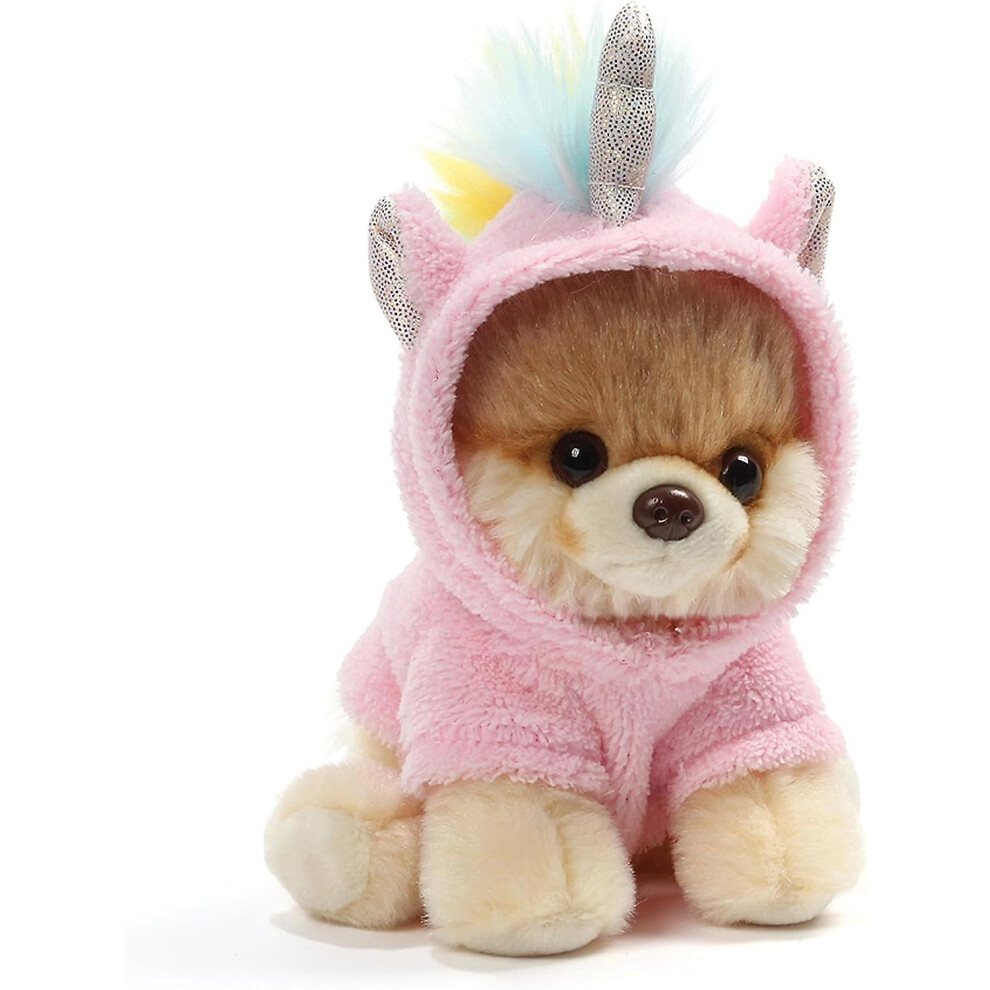 Worlds Cutest Dog Boo Itty Bitty Boo Unicorn Stuffed Animal Plush, 5" Pink