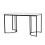 140x80cm Metal Frame Rectangular Dining Table (1-pcs), Adjustable Feet 7