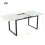 140/180x80x75cm Dining Table Telescopic Table, with Marble Patterns 2