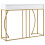 120x38x76 cm, White/ Gold Console Table with 2 Drawers 6