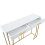 120x38x76 cm, White/ Gold Console Table with 2 Drawers 7