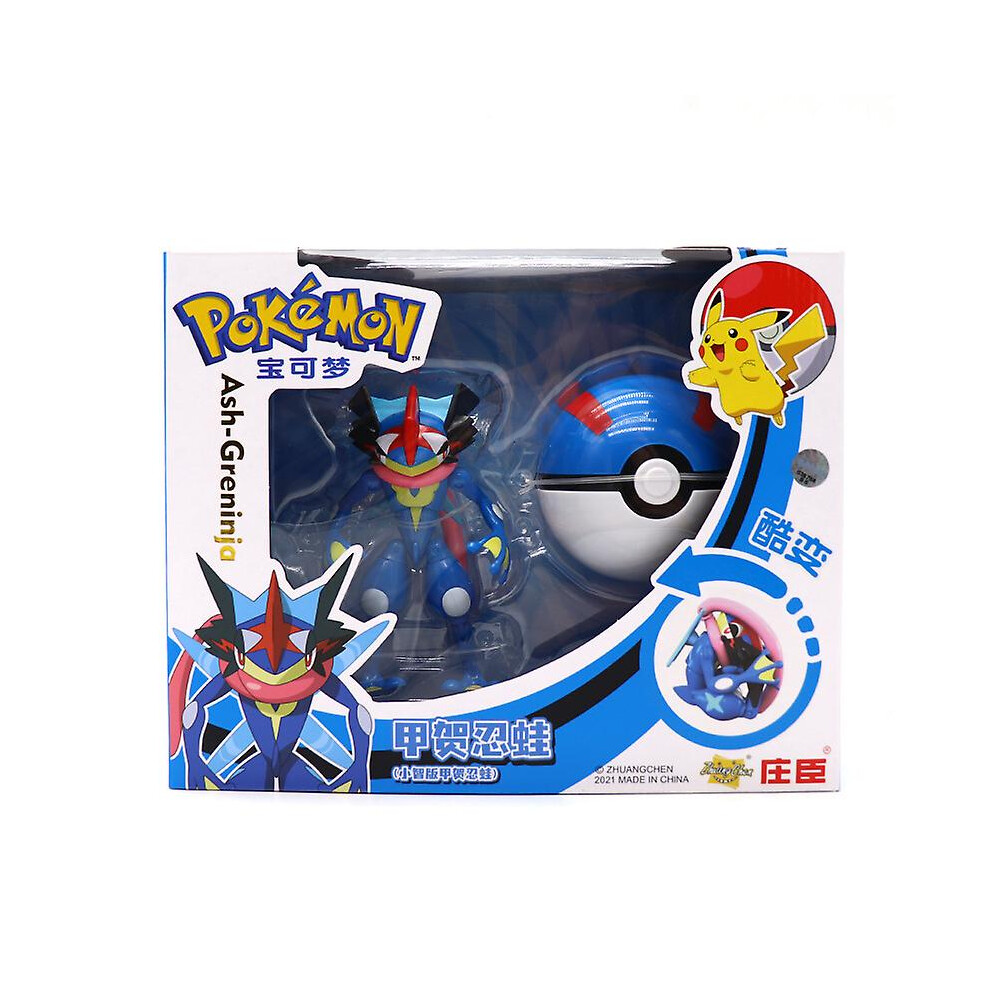 (Greninja) Deformed Pikachu Doll Pokeball Children's Toy Gift Deformed Toys
