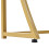 120x38x76 cm, White/ Gold Console Table with 2 Drawers 9