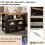 Modern Extendable Kitchen Island Table, with 1m LED Strip, Black 4