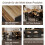 Modern Extendable Kitchen Island Table, with 1m LED Strip, Black 6