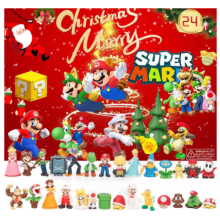24Pcs Mario Advent Calendar 24 Days Xmas Countdown Gifts