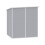 Living And Home 6 x 6FT Durable PP Storage Shed with Pent Roof, Window, Vent 6