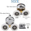 Shower Door Roller, 4 Double Rollers Shower Door Sliding Rollers Door Replacement Wheel for Shower Enclosure 2